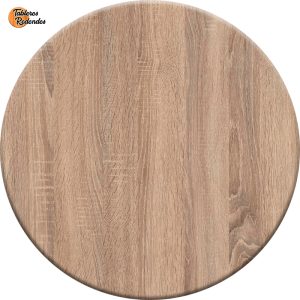 Tablero Redondo de Melamina Roble Vintage Cambrian