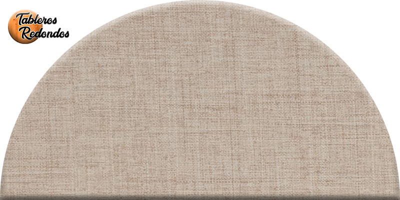 Tablero Semi Redondo de Melamina Twister Cottone