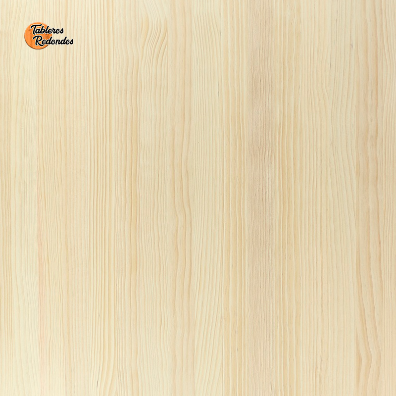 Tablero de Pino Alistonado de madera maciza en tableros redondos