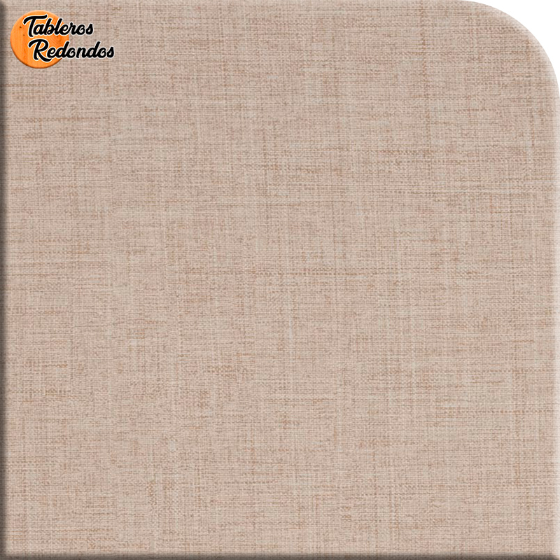 Tablero de Melamina Twister Cottone con un pico redondo