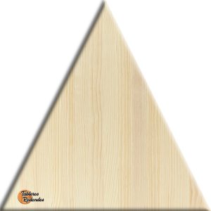 Triángulo Equilátero de Tablero de Pino Macizo