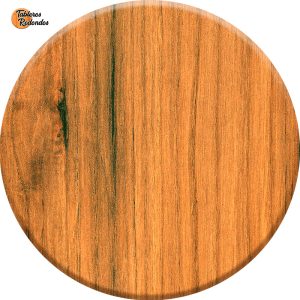 Tablero Redondo de Melamina Roble Guadarrama Para Decoración