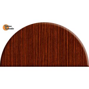 Tablero Semicircular de Melamina Wengue para Diseños