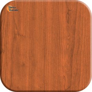Tablero de Melamina Cerezo Duero con 4 Picos Redondos