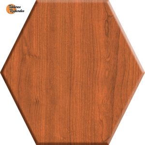 Tablero Hexágonal de Melamina Cerezo Duero