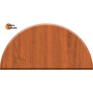 Tablero Semicircular de Melamina Cerezo Duero