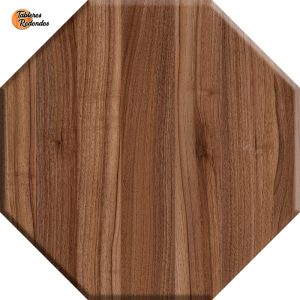 Octógono de Melamina Nogal Emperador