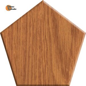 Tablero Pentagonal de Melamina de Roble Espuña