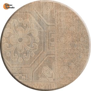 Tablero Circular de Melamina Roble Samoa Vintage