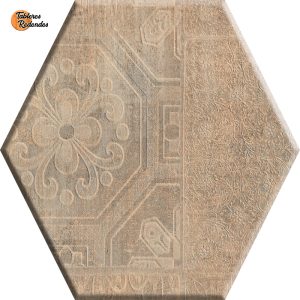 Tablero de Melamina hexagonal de Roble Samoa Vintage