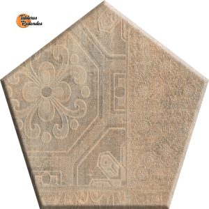 Tablero de Melamina Pentagonal de Roble Samoa Vintage
