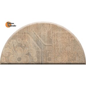 Tablero Semicircular de Melamina de Roble Samoa Vintage