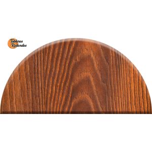 Tablero Semicircular de Melamina Roble Brujas