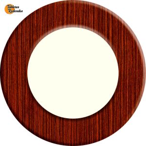 Corona Circular de Tablero de Melamina de Wengue Mocca