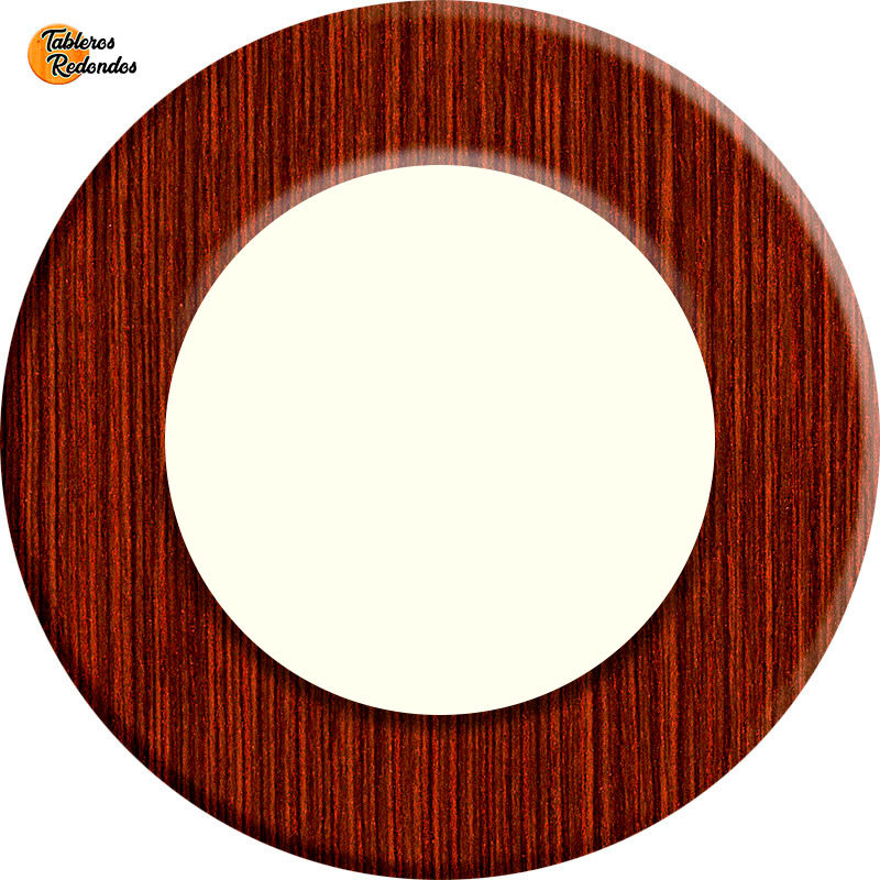Corona Circular de Tablero de Melamina de Wengue Mocca