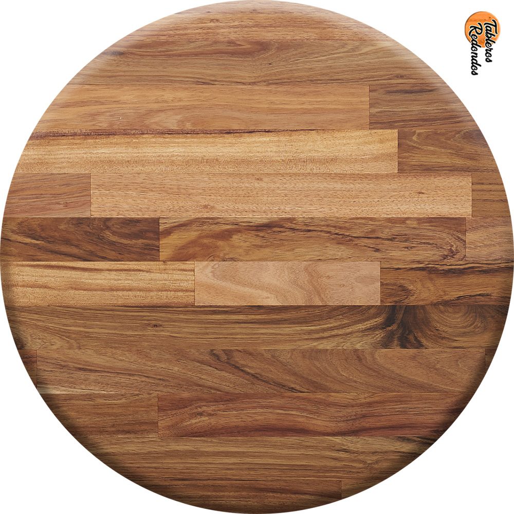 Tablero Redondo de Acacia Maciza