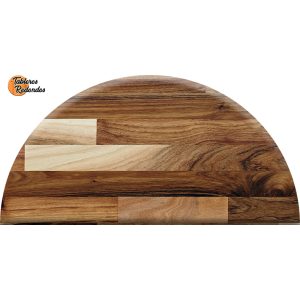 Tablero semicircular de madera de Acacia maciza