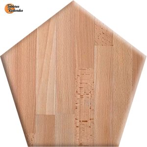 Pentágono de madera maciza de Haya Vaporizada