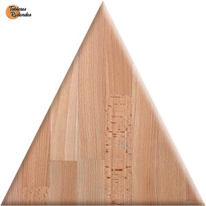 Triángulo de madera maciza de Haya Vaporizada