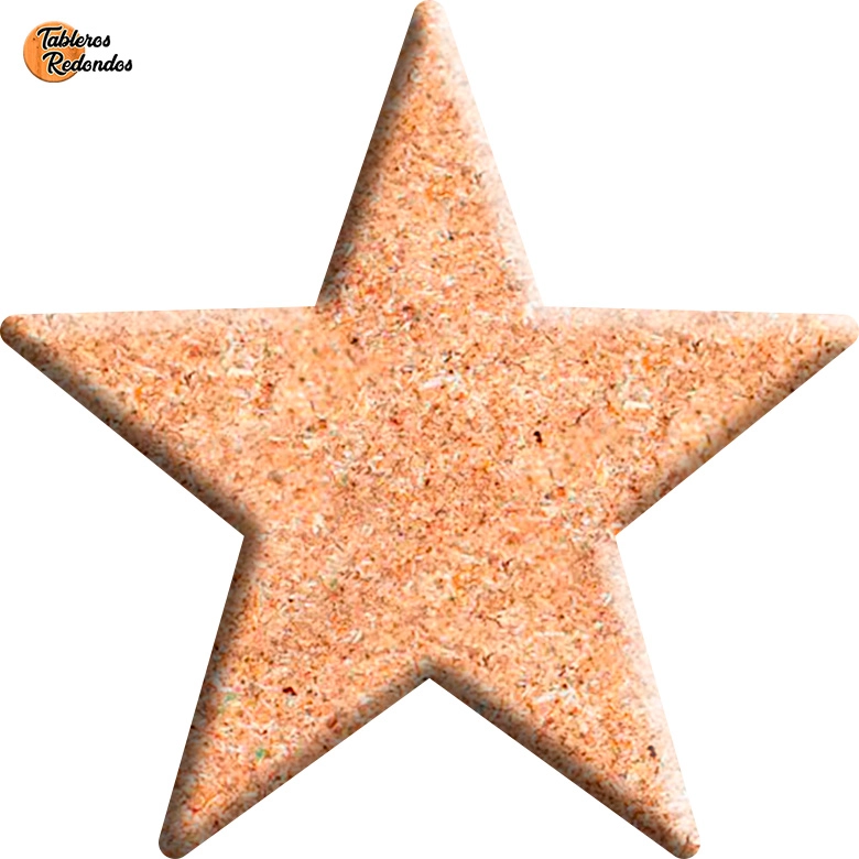 Estrella de Madera Tablero Aglomerado Para Pintar