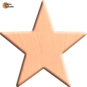Estrella de Madera en Contrachapado Abedul Fenólico Para Exterior
