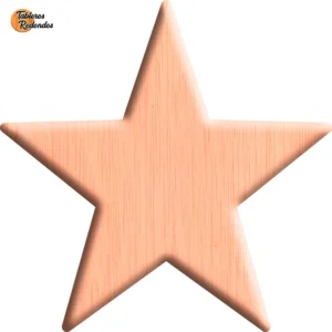 Estrella de Madera en Contrachapado Calabó-Okumen Para Interiores