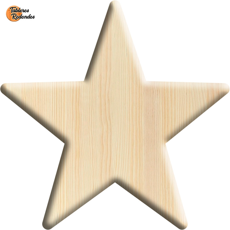 Estrella de Madera Maciza en Pino Alistonado