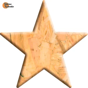 Estrella de Madera en Tablero de OSB Para Decoración