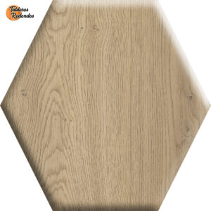 Hexágono de Tablero Roble Añejo