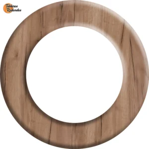 Corona Circular de Melamina Tabaco