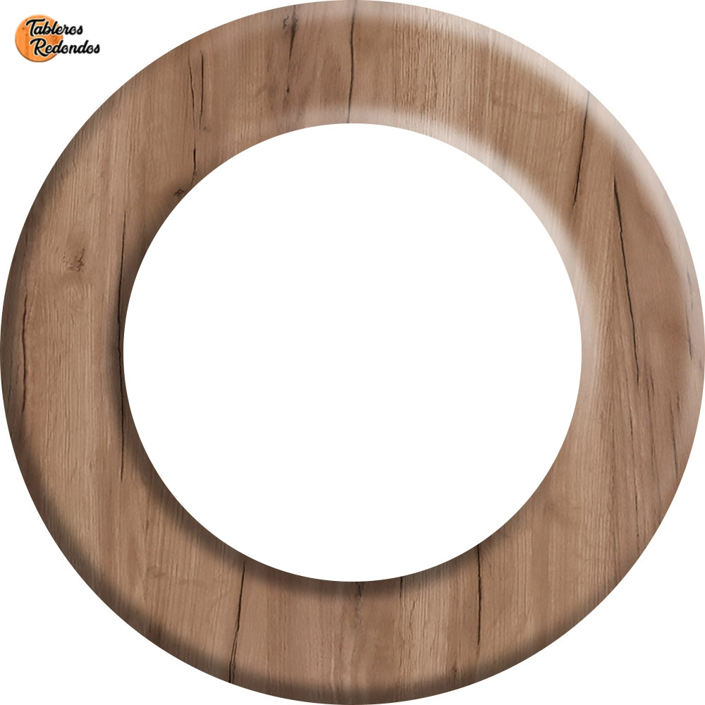 Corona Circular de Melamina Tabaco